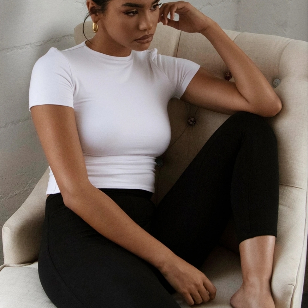 RE ONA Signature T Shirt in White